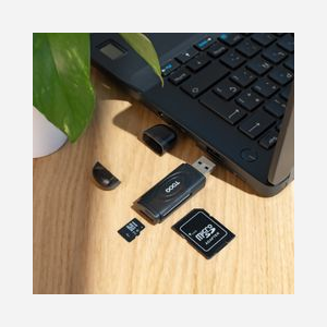Lecteur de Carte Mémoire TooQ TQR-3002B USB 3.2 Gen 1 Type-A Noir, Compatible SD/MicroSD, Transfert 5000 Mbit/s, 69x21x12mm, Windows/macOS/Linux - Miniature 3