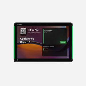 Yealink RoomPanel Plus E2 - Écran tactile 10.1" LCD 1280x800, Android 13, WiFi bi-bande, Bluetooth 5.0, PoE, caméra 2MP