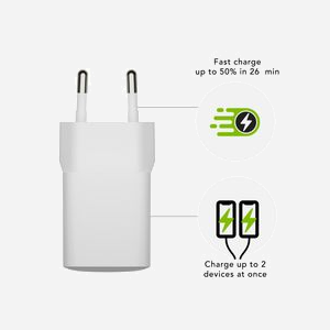dbramante1928 CH18EUWH7095 Chargeur Secteur Universel 25W Max - 1x USB 2.0, 1x USB-C - Intérieur - 110-240V - Blanc - Certifié CE/FCC/RoHS - Miniature 4