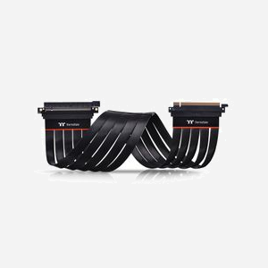 Thermaltake Rallonge PCI-E 4.0 600mm - 0.6m, Connecteurs PCI-E x16 (Gen 4.0) mâle-mâle, Contacts Cuivre, Noir, Référence AC-059-CO1OTN-C1 - Miniature 3
