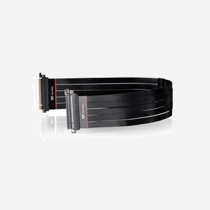 Thermaltake Rallonge PCI-E 4.0 600mm - 0.6m, Connecteurs PCI-E x16 (Gen 4.0) mâle-mâle, Contacts Cuivre, Noir, Référence AC-059-CO1OTN-C1 - Miniature 4