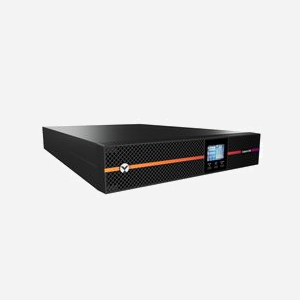 Vertiv Liebert GXE3-3000IRT2UXL : Onduleur 3kVA/2700W On-Line Double Conversion Rack/Tour 2U, Entrée 110-290V, Sortie 230V, VRLA, 9 Prises, USB - Miniature 3