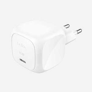 Belkin BoostCharge WCA011KQWH : Chargeur Secteur USB-C 65W Power Delivery 3.1, Blanc, Compatible Ordinateur Portable/Tablette/Smartphone/Console portable - Miniature 1