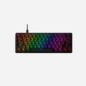 HyperX Alloy Origins 60 Clavier Mécanique Gaming, Switch HX Rouge, Rétroéclairage LED RGB, Anti-ghosting, N-Key Rollover, USB, Double Shot PBT, Windows