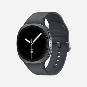 Samsung Galaxy Watch 8 40mm Graphite : AMOLED 1.3" 438x438, Exynos W1000, 2GB RAM, 32GB Stockage, 4G, Wifi, GPS, Wear OS, Batterie 425mAh