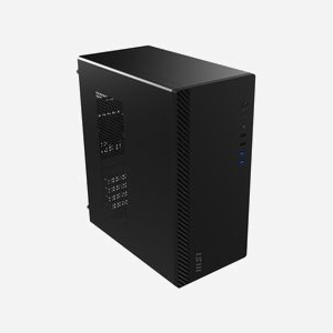 MSI PRO SHIELD M100P - Boîtier PC Midi Tower Noir, microATX/Mini-ITX, 2x 3.5", 2x 2.5", 4 slots d'extension, 1x ventilateur arrière 80mm - Miniature 2