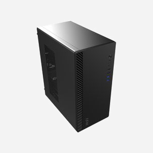 MSI PRO SHIELD M100P - Boîtier PC Midi Tower Noir, microATX/Mini-ITX, 2x 3.5", 2x 2.5", 4 slots d'extension, 1x ventilateur arrière 80mm - Miniature 3