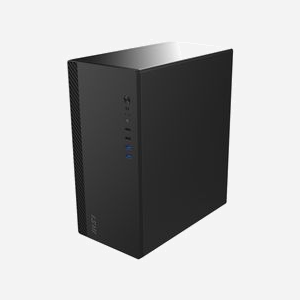 MSI PRO SHIELD M100P - Boîtier PC Midi Tower Noir, microATX/Mini-ITX, 2x 3.5", 2x 2.5", 4 slots d'extension, 1x ventilateur arrière 80mm - Miniature 5