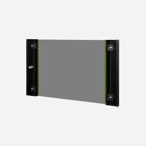 Digitus DN-19-D-07U-SW : Porte avant verre sécurit 7U pour coffret mural 19" Unique, cadre acier noir (RAL 9005), 595x332x21mm, avec serrure type 9473 - Miniature 4
