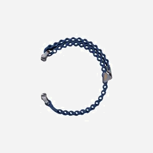 Bracelet Samsung ET-SVL70MNEGEU Bleu Nylon pour Galaxy Watch Ultra (Largeur 156mm, Boucle Titane, Poids 19g) - Miniature 4