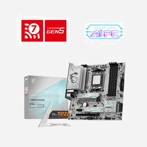 MSI B850M GAMING PLUS WIFI - Carte mère micro ATX AMD B850 Socket AM5, DDR5, Wi-Fi 7, M.2 PCIe Gen5, 5GbE LAN, USB 3.2 Gen2, RAID 0/1/10