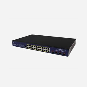 ALLNET ALL-SG8428V2FPM-10G Switch Géré L2 24x Gigabit Ethernet RJ-45 + 4x SFP+ 10G, PoE+ 400W, 128 Gbit/s, VLAN, QoS, Montage en Rack - Miniature 1