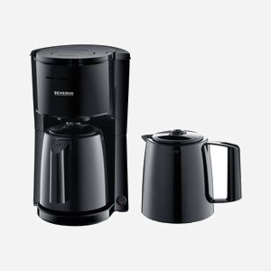 Cafetière filtre Severin KA-9307 avec 2 carafes isothermes pour maintien de la température, référence fabricant KA-9307. - Miniature 2