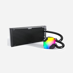 Montech HyperFlow ARGB 240 Refroidisseur liquide CPU All-in-One, Radiateur 277x120mm, 2x 120mm PWM 600-2200 RPM, 76.2 CFM, Socket Intel/AMD - Miniature 3