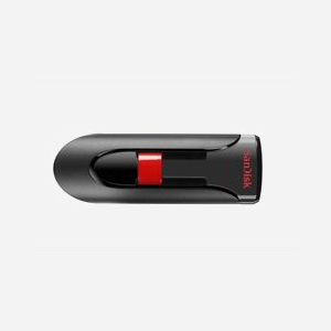 SanDisk Cruzer Glide 32Go USB 2.0 Type-A Noir/Rouge (SDCZ60-032G-G46T) avec protection par mot de passe AES 128-bit, format Slide, dimensions 20.8x60.2x11.2mm. Lot de 3. - Miniature 4