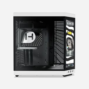 HYTE Y70 Touch Infinite Panda - Boîtier PC Midi Tower Noir/Blanc, Écran Tactile, ATX/mATX/ITX/EATX, USB 3.2 Gen1/Gen2, Vent. 120/140mm, Radiateurs 360mm - Miniature 3