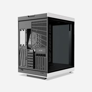 HYTE Y70 Touch Infinite Panda - Boîtier PC Midi Tower Noir/Blanc, Écran Tactile, ATX/mATX/ITX/EATX, USB 3.2 Gen1/Gen2, Vent. 120/140mm, Radiateurs 360mm - Miniature 4