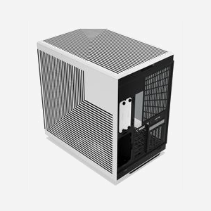 HYTE Y70 Touch Infinite Panda - Boîtier PC Midi Tower Noir/Blanc, Écran Tactile, ATX/mATX/ITX/EATX, USB 3.2 Gen1/Gen2, Vent. 120/140mm, Radiateurs 360mm - Miniature 5