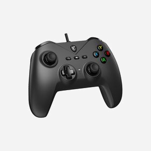 MSI FORCE GC200 Manette de Jeu USB Filaire, Compatible PC & Android, Contrôle Analogique/Numérique, Vibration, Câble 2m, Touches Macro & Turbo - Miniature 2