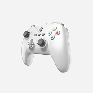 MSI FORCE GC200 WHITE - Manette de Jeu USB Filaire, Analogique/Numérique, Android/PC, Touches Macro/Turbo, Vibration, Câble 2m, Windows Supporté - Miniature 2