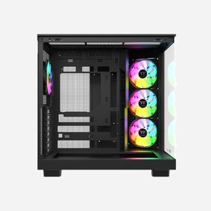 Thermaltake View 380 XL WS ARGB Midi Tower Noir, SPCC/Verre Trempé, ATX/micro ATX/Mini-ITX, 1x3.5", 2x2.5", 4x120mm ARGB, USB 3.2, Refroidissement liquide - Miniature 4