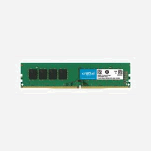 Crucial CB8GU3200 - Module Mémoire 4Go DDR4 3200 MT/s DIMM 288-pin 1.2V CL22 Unbuffered (1x4Go) pour PC/Serveur