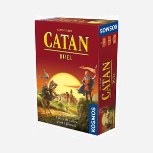 Kosmos Catan Duel (622074) : Jeu de Société Stratégie 2 Joueurs, 10+ ans, Durée 60min, 189 Pièces (180 Cartes, Jetons, Dés), Certification CE, Français - Miniature 1