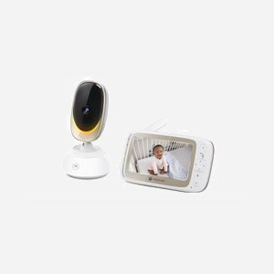 Motorola VM85 Connect : Moniteur Bébé 5" TFT 480x272, Wi-Fi/FHSS 2.4 GHz, Portée 300m, Zoom 2x, Audio 2-voies, Batterie 2000 mAh, Blanc - Miniature 2