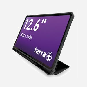 TERRA PAD 1201 4G LTE Anthracite : Ecran OLED 12.6" WQXGA, MediaTek MT8781, 8 Go RAM, 256 Go Stockage, Android 14, Wi-Fi 5, Batterie 36.1Wh