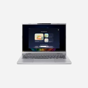 Acer Aspire 14 AI A14-61M-R63L : AMD Ryzen AI 7 PRO 350, 14" WUXGA, 32GB LPDDR5x, 1TB SSD, AMD Radeon 860M, Wi-Fi 6E, Windows 11 Home, Argent - Miniature 1