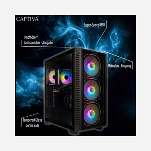 CAPTIVA PC Advanced Gaming I90-840: Intel Core i5-14600KF, 32Go DDR4 3200MHz, SSD 1To M.2, NVIDIA GeForce RTX 5060 Ti 16GB GDDR7, Windows 11 Home - Miniature 5