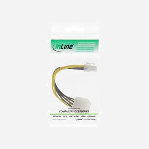 InLine 26633A - Câble d'alimentation interne 0.15m - Connecteur Mâle vers Femelle - Multicolore - 13g - Dimensions emballage 85x130x20mm - Miniature 2