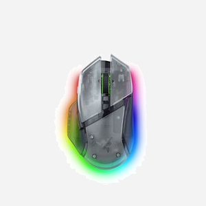 Souris Gaming Razer Basilisk V3 Pro, 35000 DPI Optique, RF Wireless + Bluetooth + USB Type-A, 11 Boutons Programmables, Droitier, Blanc - Miniature 1