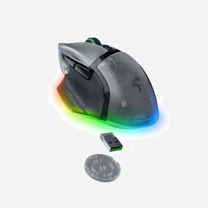 Souris Gaming Razer Basilisk V3 Pro, 35000 DPI Optique, RF Wireless + Bluetooth + USB Type-A, 11 Boutons Programmables, Droitier, Blanc - Miniature 4