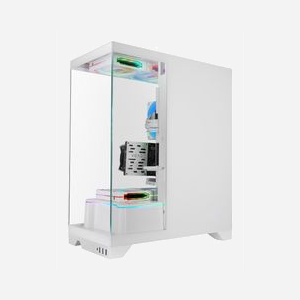 Mars Gaming MCPRISMAW Boîtier PC Midi Tower Blanc - ATX/Micro ATX/Mini-ITX - 2x 3.5" + 2x 2.5" - Vent. arrière 120mm, Haut 120/140mm, Bas 120mm - USB 3.2 Gen 1 - Miniature 3