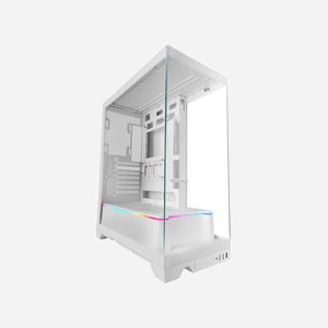 Mars Gaming MCPRISMAW Boîtier PC Midi Tower Blanc - ATX/Micro ATX/Mini-ITX - 2x 3.5" + 2x 2.5" - Vent. arrière 120mm, Haut 120/140mm, Bas 120mm - USB 3.2 Gen 1 - Miniature 4