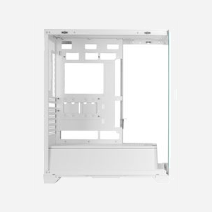 Mars Gaming MCPRISMAW Boîtier PC Midi Tower Blanc - ATX/Micro ATX/Mini-ITX - 2x 3.5" + 2x 2.5" - Vent. arrière 120mm, Haut 120/140mm, Bas 120mm - USB 3.2 Gen 1 - Miniature 5
