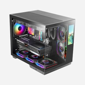 Mars Gaming MCMIRAGE Boîtier PC Midi Tower Noir, écran IPS 7.2", ATX/microATX/Mini-ITX, 1x3.5", 3x2.5", USB 3.2 Gen 1/Gen 2 Type-C, SGCC/Verre Trempé - Miniature 2
