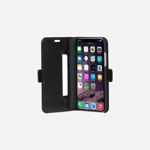 dbramante1928 CPH Slim Étui Portefeuille en Cuir Noir pour iPhone 11, Écran 6.1", Fermeture Magnétique, Pochette Carte, Dimensions 83x16x154mm - Miniature 2