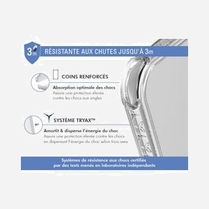 BIG BEN Coque Protection iPhone 16 Pro Max 6.9" Transparent, Anti-chute 3m, Technologie Air Cushion & Tryax, Compatible MagSafe, 50% Recyclé - Miniature 3