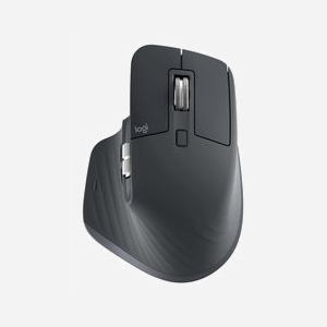 Logitech MX Master 3S Graphite - Souris sans Fil RF + Bluetooth 8000 DPI, 7 Boutons Programmables, 2 Roulettes, Batterie 500mAh, Compatible Windows/macOS/Linux