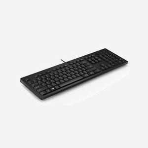 HP Clavier Filaire 125 USB, Disposition Néerlandais, Membrane, Taille Réelle (100%), Dimensions 436x138x20.5mm, Poids 80g, Noir, Référence 266C9AA#ABH - Miniature 3