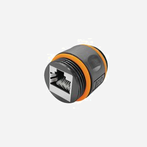 LogiLink NP0086 Adaptateur RJ45 Femelle/Femelle Cat6a, Blindé IP68, AWG 22/26, Noir, Dimensions 28x121.5x48mm, Température -20°C à 68°C - Miniature 2
