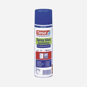 TESA 60021-00000-00 Colle en Spray Permanente Polyvalente Pour Papier, Carton, Feutre, Tissu, Bois, Cuir, Polystyrène et Plastiques