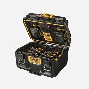 DeWALT DWST83471-QW Coffret Chargeur 18V TOUGHSYSTEM 2.0, 2 Ports 4A, USB-A/USB-C, IP64, Stockage 12 Batteries (sans Batteries), 238mm, 4kg - Miniature 2