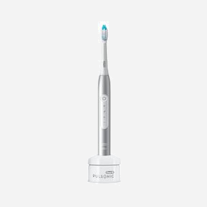 Oral-B Pulsonic Slim Luxe 4000 Platine - Brosse à Dents Ultrasonique Adulte, 3 Modes, 62000 Mouvements/Min, Autonomie 336h, Batterie Intégrée