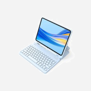 Inateck KB04002_BLUE : Clavier QWERTY Bluetooth bleu avec pavé tactile, compatible iPad Air/Pro 11/10.9, batterie 280mAh, autonomie 90h, USB-C - Miniature 1