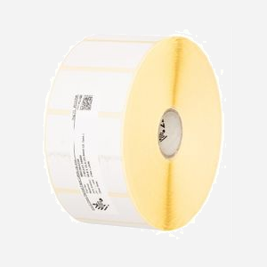 Zebra Z-Select 2000D - Étiquettes adhésives blanches 57x32mm, Rouleau, Papier Thermique Direct, Adhésif Permanent, Diamètre 127mm, 2100 étiquettes/rouleau - Miniature 1