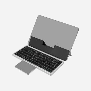 LogiLink ID0214 Clavier Bluetooth 5.1 QWERTZ Allemand 78 touches, 2.4GHz, Batterie 420mAh, Gris, Compatible Windows/macOS/Android/iOS/ChromeOS - Miniature 3