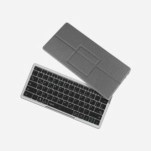 LogiLink ID0214 Clavier Bluetooth 5.1 QWERTZ Allemand 78 touches, 2.4GHz, Batterie 420mAh, Gris, Compatible Windows/macOS/Android/iOS/ChromeOS - Miniature 4